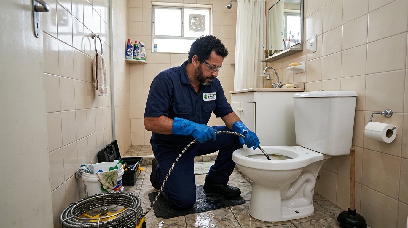 Desentupimento de Vaso com Equipamento em Osasco‑SP
