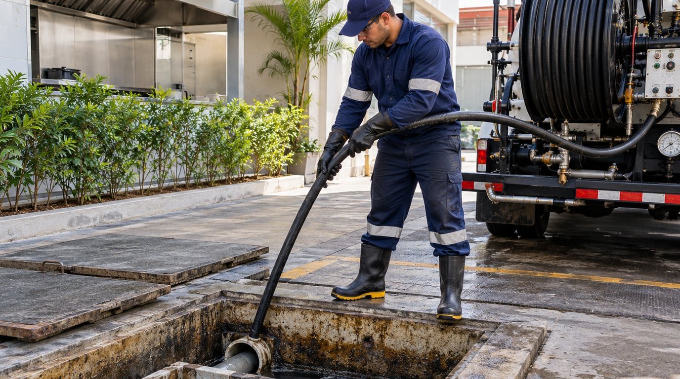 Hidrojateamento de Caixa de Gordura em Osasco‑SP