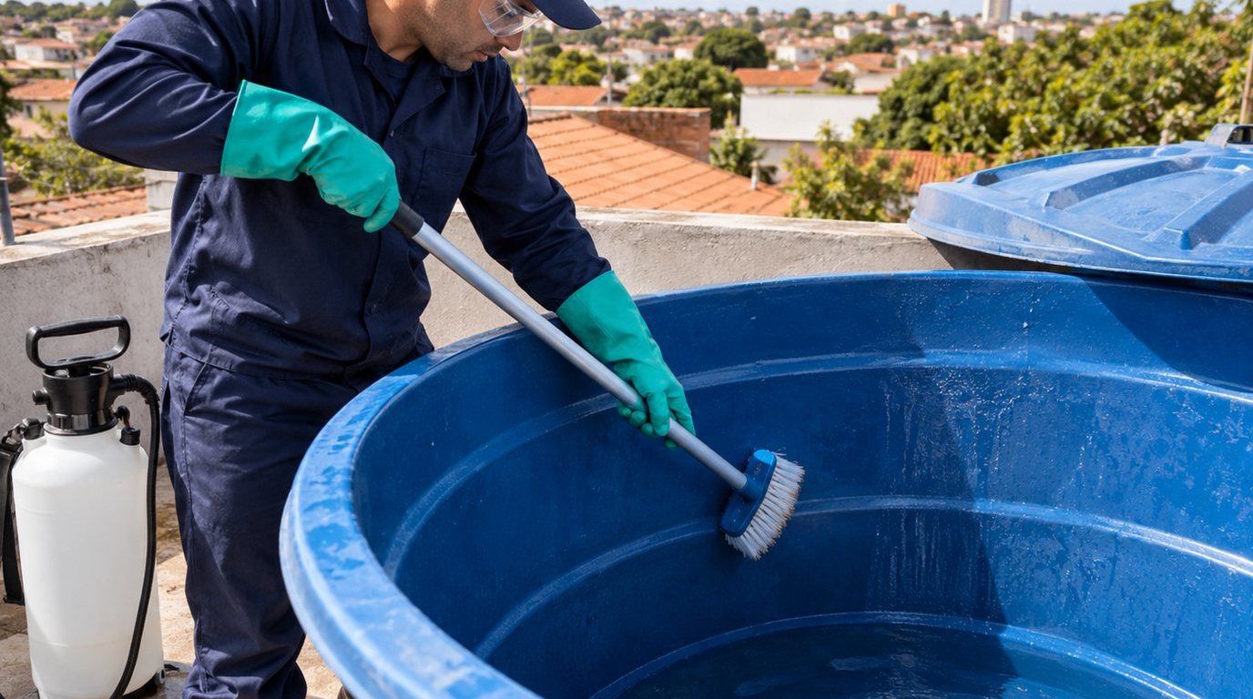 Higienização e Desinfecção da Caixa d'Água em Osasco‑SP