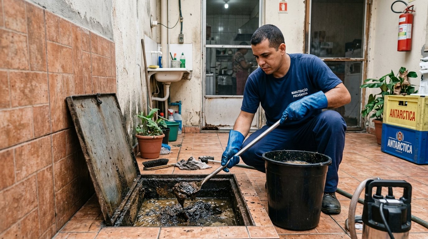 Limpeza de Caixa de Gordura com Equipe em Osasco‑SP